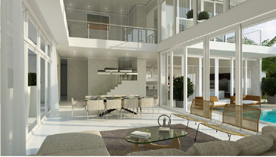 Modern Doral 75 Interior Living